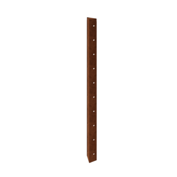 Kruka i cortenstål - Hörnstycke 90° - 100 cm