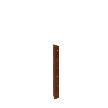 Kruka i cortenstål - Hörnstycke 90° - 60 cm