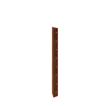 Kruka i cortenstål - Hörnstycke 90° - 80 cm
