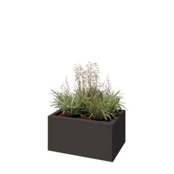 Kruka i stål - Rektangel - 60 x 40 x 30 cm - Annan RAL-färg - Utan bottenplatta