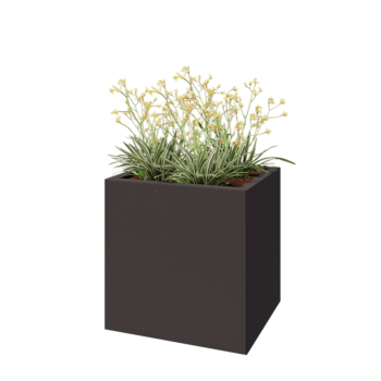 Kruka i stål - Rektangel - 60 x 50 x 60 cm - Annan RAL-färg - Utan bottenplatta