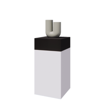 Krukor set South Carolina vit & svart 50 x 50 x 100 cm