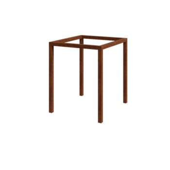 Pergola i cortenstål - Fyrkant - 224 x 200 x 230 cm - Utan betongplint