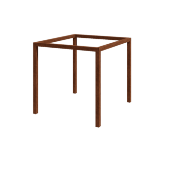 Pergola i cortenstål - Fyrkant - 274 x 250 x 230 cm - Utan betongplint