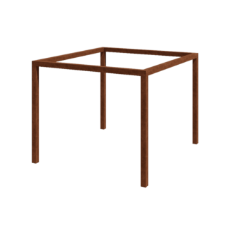 Pergola i cortenstål - Fyrkant - 324 x 300 x 230 cm - Utan betongplint