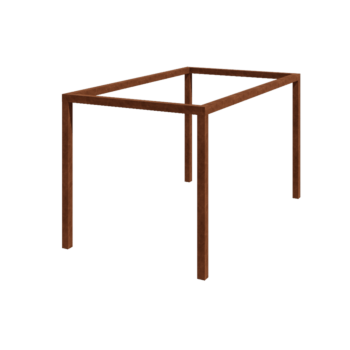 Pergola i cortenstål - Rektangel - 424 x 250 x 230 cm - Utan betongplint