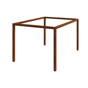 Pergola i cortenstål - Rektangel - 424 x 300 x 230 cm - Utan betongplint