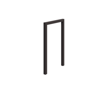 Pergola i stål - Rak - 150 x 230 cm - RAL7016 matt (antracitgrå) - Utan betongplint