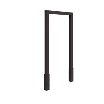 Pergola i stål - Rak - 150 x 230 cm - Annan RAL-färg - Med betongplint