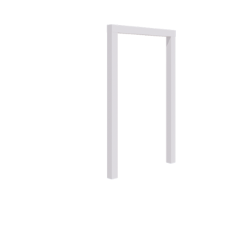 Pergola i stål - Rak - 150 x 230 cm - RAL9010 matt (vit) - Utan betongplint