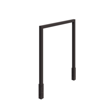 Pergola i stål - Rak - 250 x 230 cm - RAL7016 matt (antracitgrå) - Med betongplint