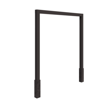 Pergola i stål - Rak - 250 x 230 cm - Annan RAL-färg - Med betongplint
