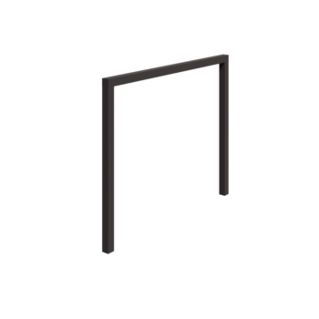 Pergola i stål - Rak - 300 x 230 cm - RAL7016 matt (antracitgrå) - Utan betongplint