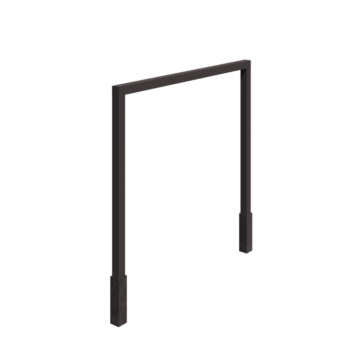Pergola i stål - Rak - 300 x 230 cm - RAL7016 matt (antracitgrå) - Med betongplint