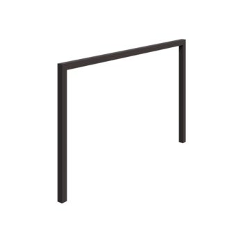 Pergola i stål - Rak - 400 x 230 cm - RAL7016 matt (antracitgrå) - Utan betongplint