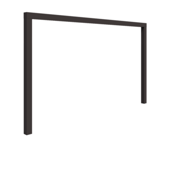 Pergola i stål - Rak - 400 x 230 cm - Annan RAL-färg - Utan betongplint