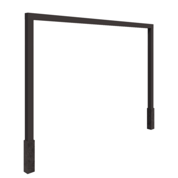 Pergola i stål - Rak - 400 x 230 cm - Annan RAL-färg - Med betongplint