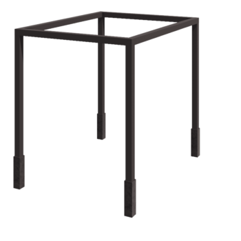 Pergola i stål - Fyrkant - 324 x 300 x 230 cm - Annan RAL-färg - Med betongplint