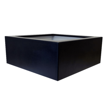 Kruka i polyester - Fyrkant - 100 x 100 x 40 cm - Med botten