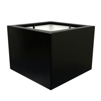 Kruka i polyester - Fyrkant - 100 x 100 x 60 cm - Med botten
