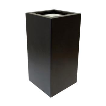 Kruka i polyester - Fyrkant - 50 x 50 x 100 cm - Med botten