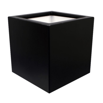 Kruka i polyester - Fyrkant - 50 x 50 x 50 cm - Med botten