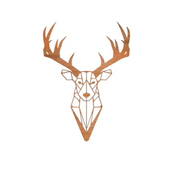 Väggdekoration i cortenstål - Ren Small - 60 x 43,4 cm