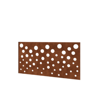 Staket i cortenstål H - Skärmvägg B - 120 x 63,3 cm