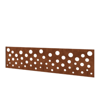 Staket i cortenstål H panel B 180 x 47,5 cm
