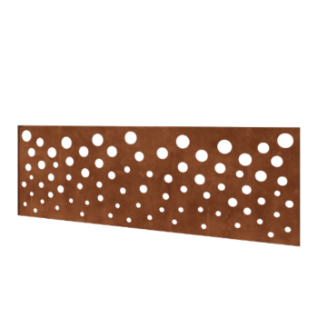 Staket i cortenstål H - Skärmvägg B - 180 x 63,3 cm