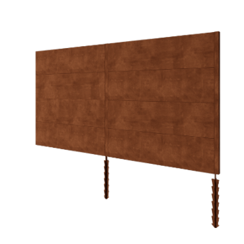Staket i cortenstål H4 set 372 cm