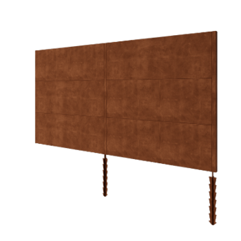 Staket i cortenstål H3 set 372 cm