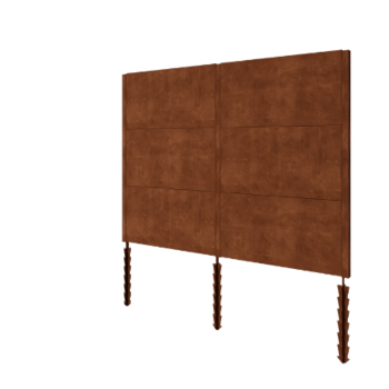 Staket i cortenstål H3 komplett set 258 cm