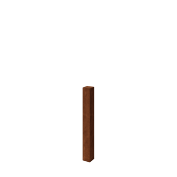 Staketstolpe i cortenstål 100 cm
