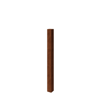 Staketstolpe i cortenstål 150 cm