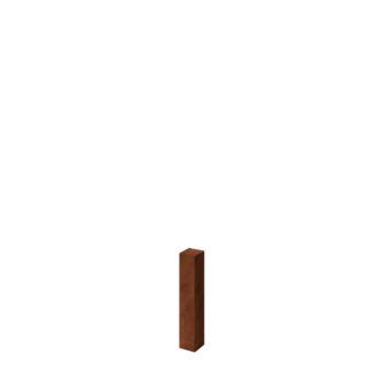 Staketstolpe i cortenstål 60 cm