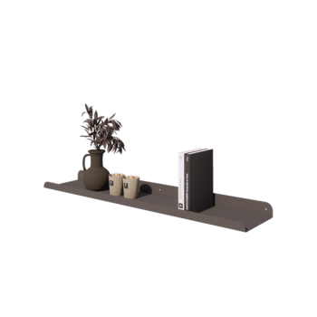 Vägghylla i stål - U-form - 100 x 20 x 5 cm - RAL7016 matt (antracitgrå)