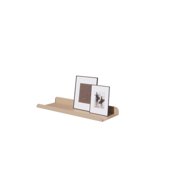 Vägghylla i stål - U-form - 60 x 20 x 5 cm - Sand look