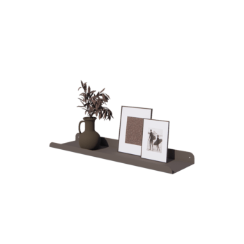 Vägghylla i stål - U-form - 80 x 20 x 5 cm - RAL7016 matt (antracitgrå)