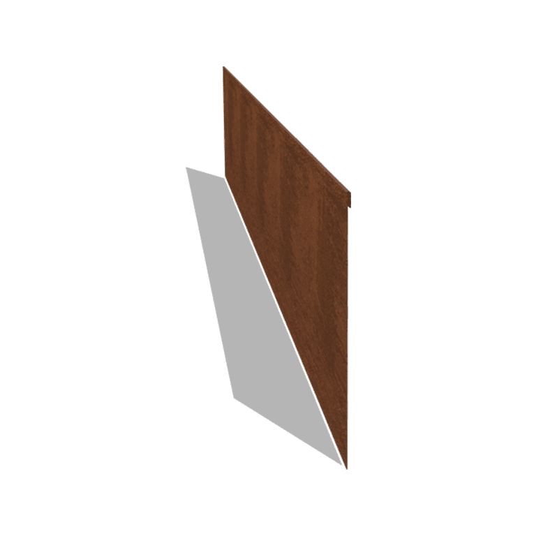 Trädgårdskant tillplanad cortenstål 35 cm (längd 240 cm)