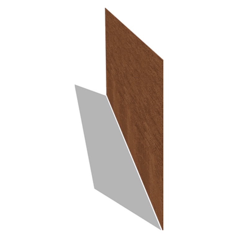 Trädgårdskant rak cortenstål 37,5 cm (längd 150 cm)
