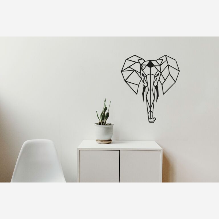 Elefant Väggdekoration i metall 2.0