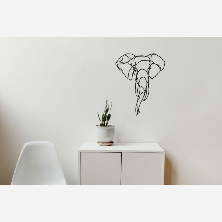 Elefant Väggdekoration i metall 1.0