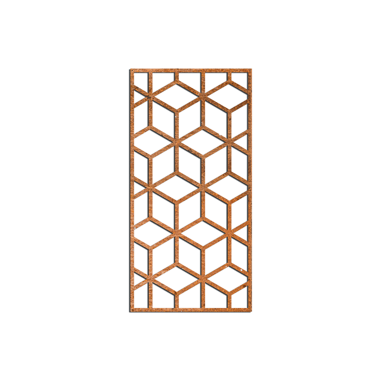 Geometriska figurer Väggdekoration av cortenstål 2.0