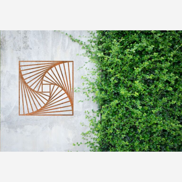 Geometriska figurer Väggdekoration av cortenstål 3.0