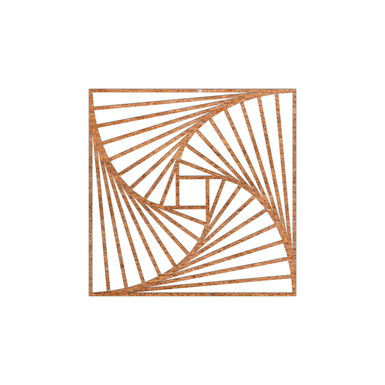 Geometriska figurer Väggdekoration av cortenstål 3.0