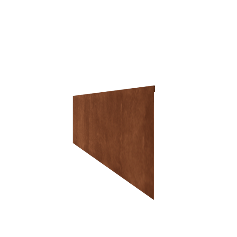 Trädgårdskant tillplanad cortenstål 35 cm (längd 150 cm)