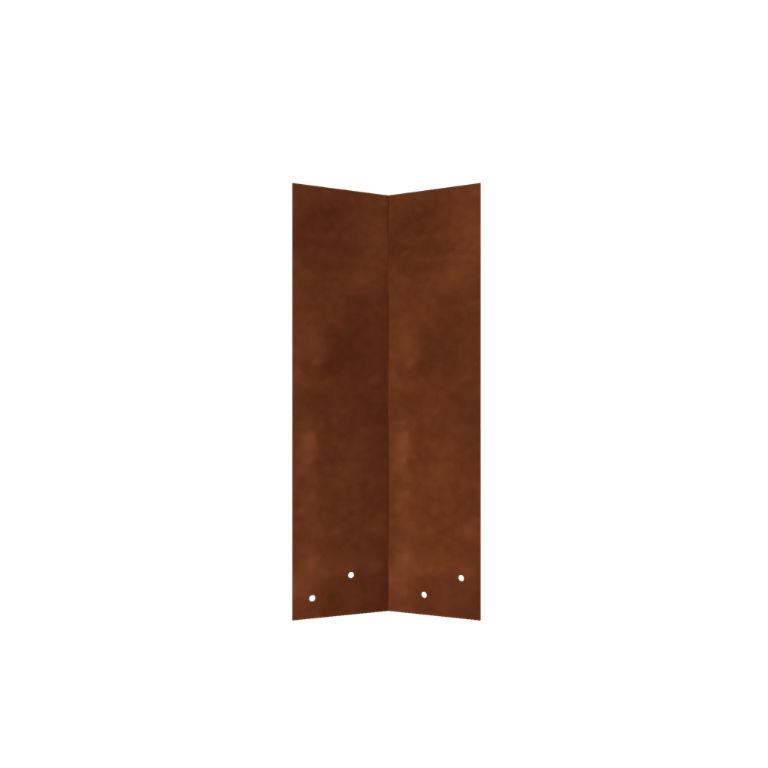 Kopplingsbeslag cortenstål 45º hög XL 45 cm