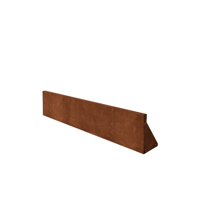Stödmur i cortenstål - Rak - 150 x 30 cm