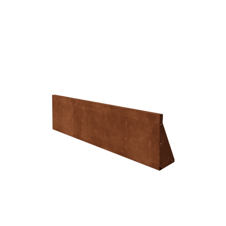 Cortenstål stödmur rak 150 cm (höjd 40 cm)